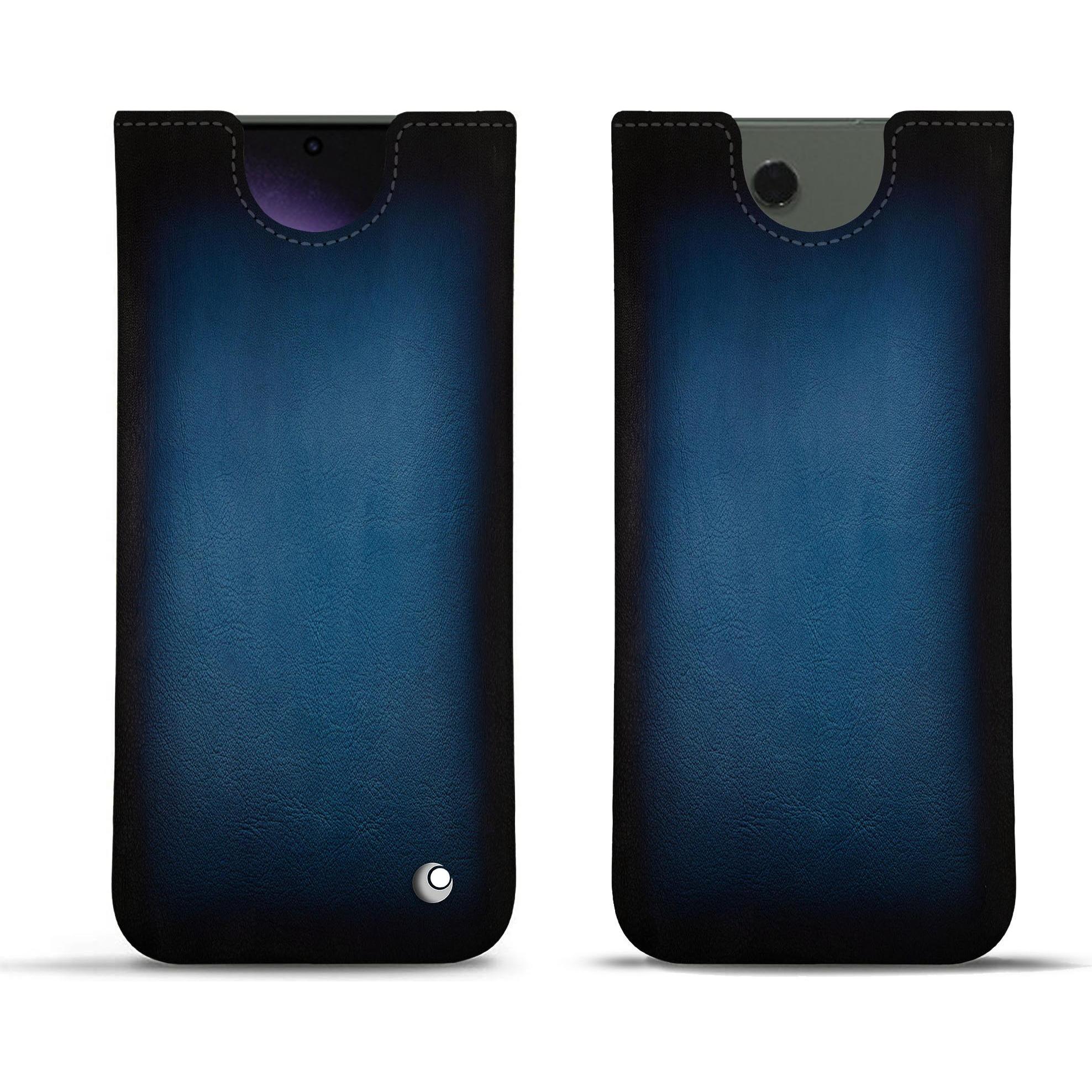 Noreve Lederschutzhülle (Samsung Galaxy S24 Ultra), Smartphone Hülle, Blau