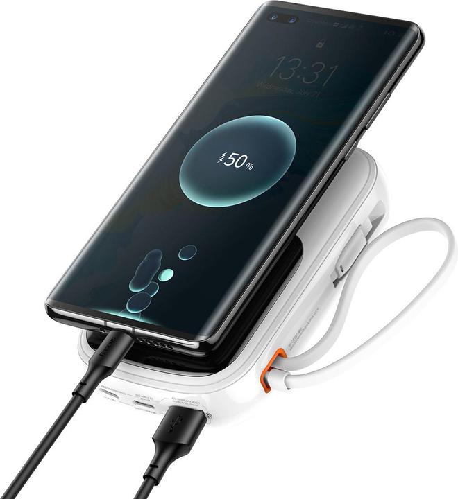 Produktbild Baseus Powerbank Qpow PRO with cable, 20000mAh, 22.5W (White) (20000 mAh, 22.50 W, 76 Wh)