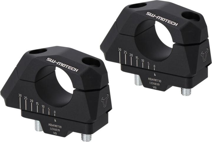 Image du produit Sw Motech Déplacement variable du guidon 22 mm, noir