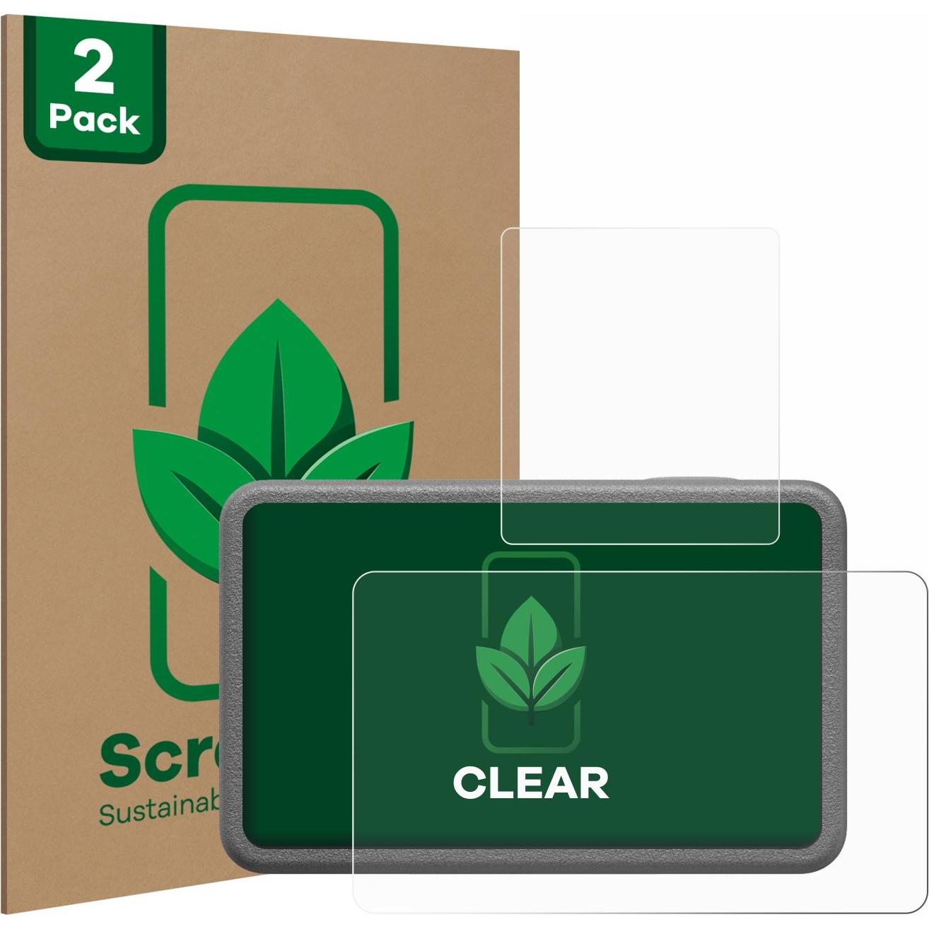 ScreenLeaf Schutzfolie nachhaltiger Displayschutz Displayschutzfolie Folie Klar Transparent (Osmo Action 3), Action Cam ...