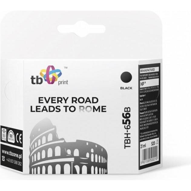 Lenovo, Cartucce, Inchiostro H-656B (HP n. 56 - C6656A) nero rigenerato (FC)