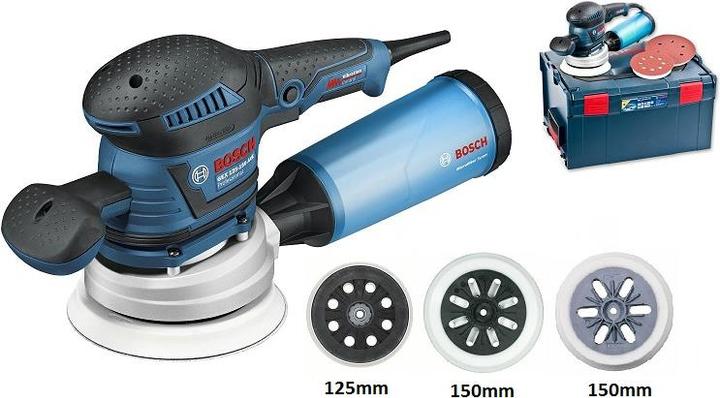 Immagine prodotto Bosch Professional GEX 125-150 AVE Set AVE incl. L-BOXX (Levigatrici rotorbitali, 400 W)