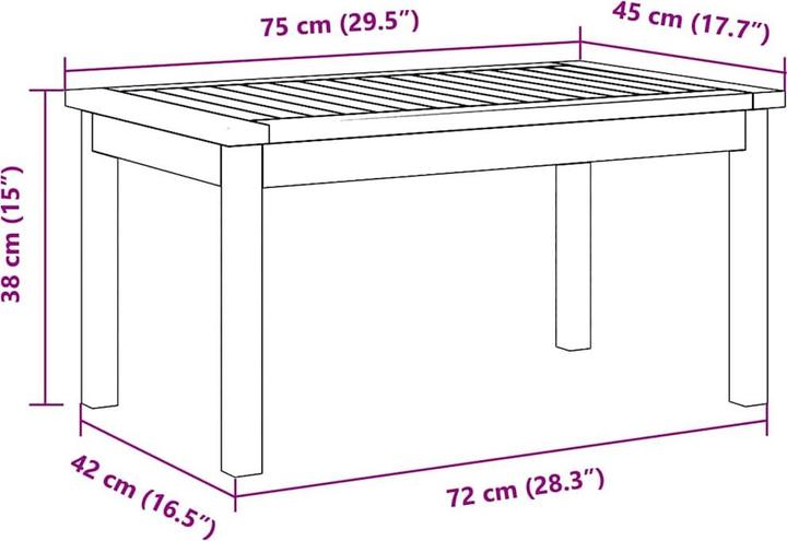 Actual product image vidaXL Coffee table