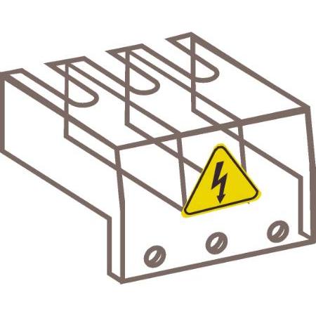 ABB OTS40T3 Klemmenabdeckung Schnappbefestigung transparenter Kunstst OTS40T3 (Abdeckung), Netzwerk Zubehör