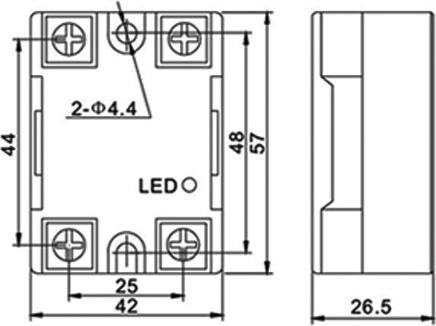 Eneroid Solid-State Relais XSSR-DA2420, 3...32 V-, 20 A/240 V