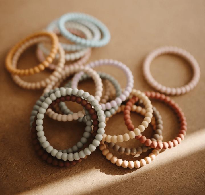 Actual product image Mushie Silicone Bracelet Sage Tuscany Desert