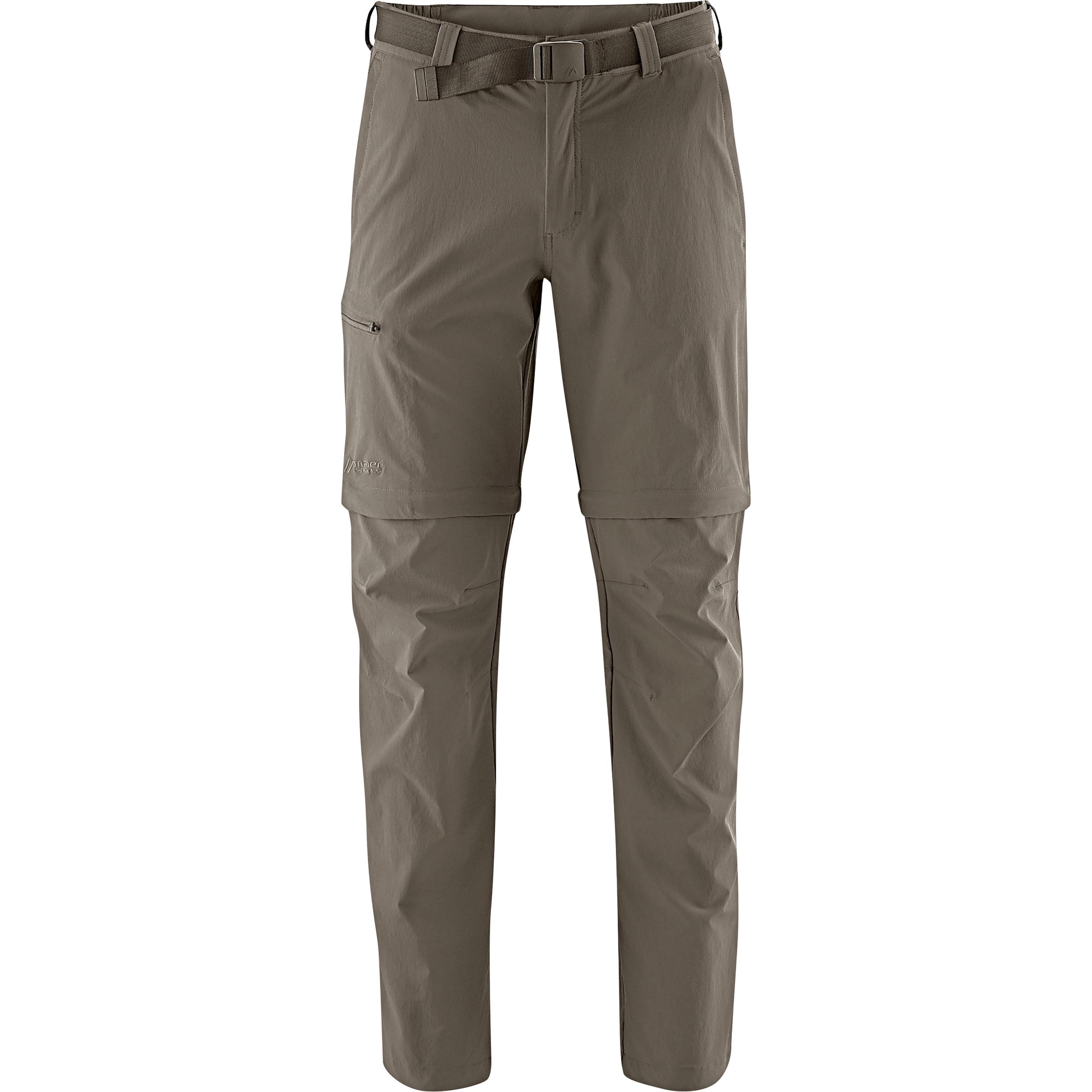 Maier Sports, Herren, Outdoorhose, Leichte Zip-Outdoorhose "Zillertal" Wanderhose Herren teak (54), Braun, 54