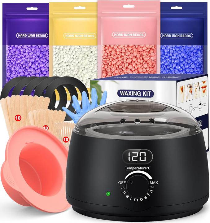 NoName Haarentfernungs-Set mit Wachswärmer (4 x, 400 g)