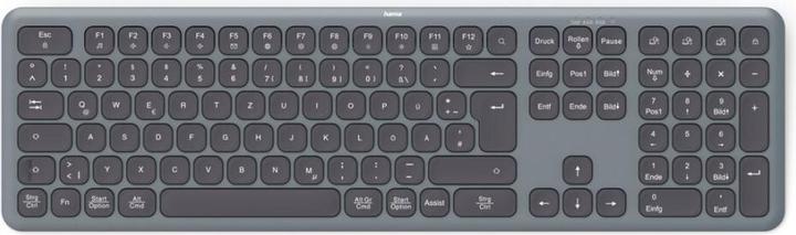 Produktbild Hama WK-550 Multi-Device-Tastatur WK-550 Schwarzgr (Eng. Int., Kabellos)