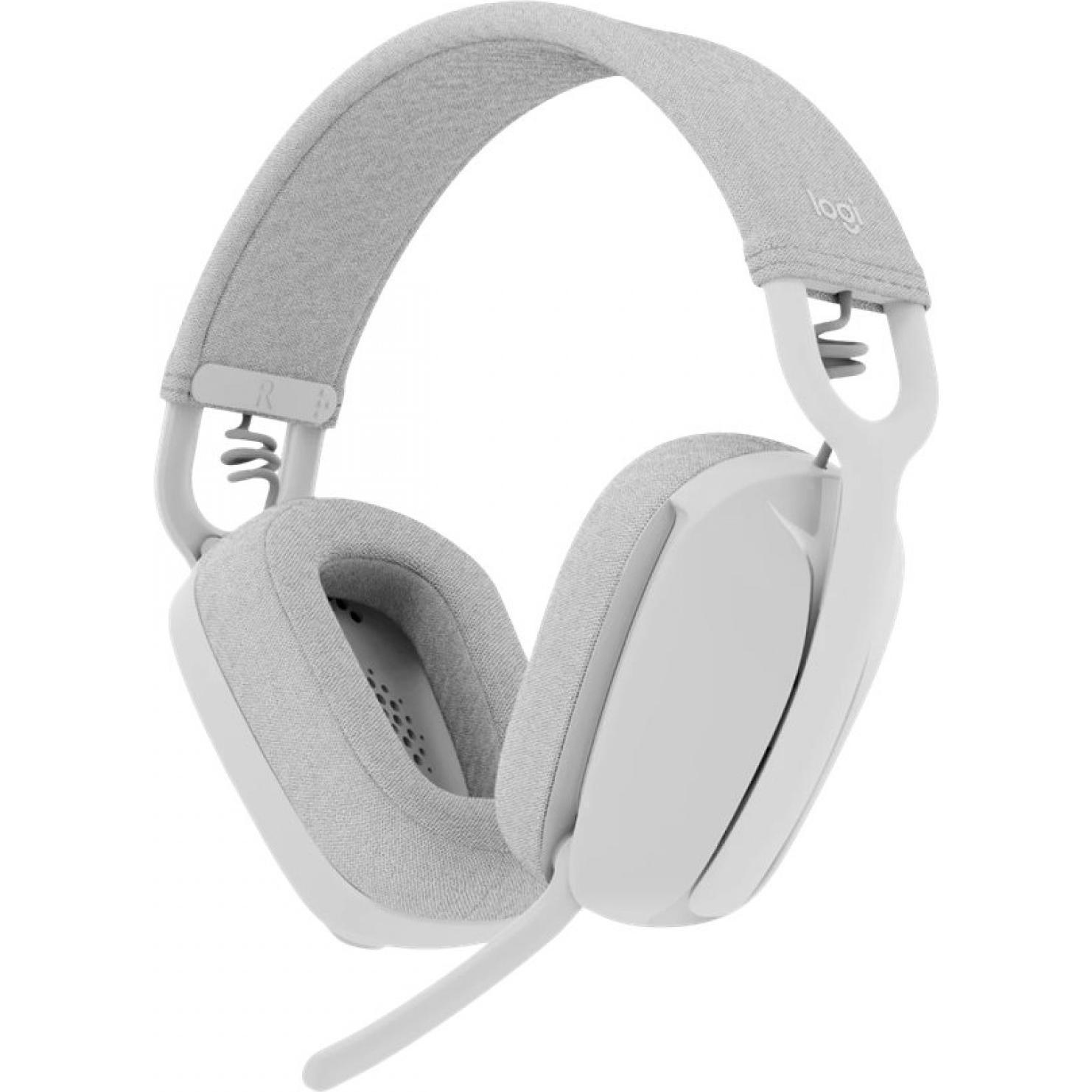 Logitech ZONE VIBE WIRELESS MS - OFF WHITE,A00167/A00172,MFI,MS - WW (ANC, 20 h, Kabellos), Kopfhörer, Weiss