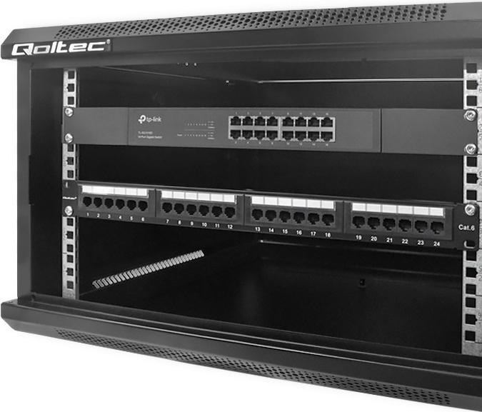 Immagine prodotto Qoltec 54489 Armadio RACK da 19 pollici 6U (6 HE, Rack da 19 pollici)