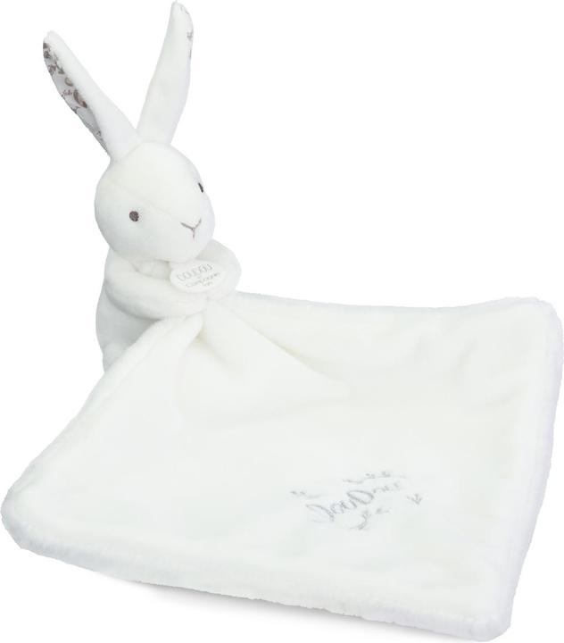 Actual product image Doudou et Compagnie Hase mit Schmusetuch weiss 10cm
