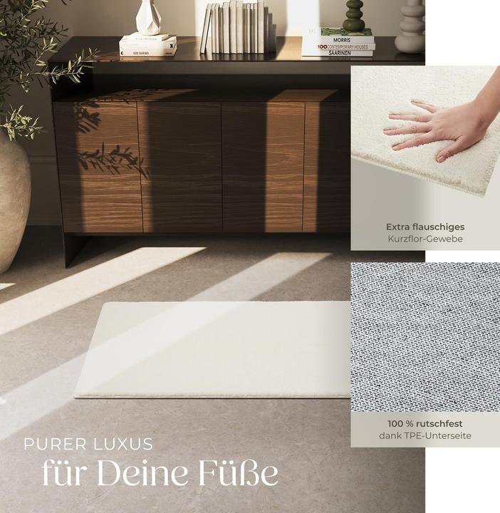 Immagine prodotto tectake Tappeto a pelo corto Soft Zone (60 x 110 cm)