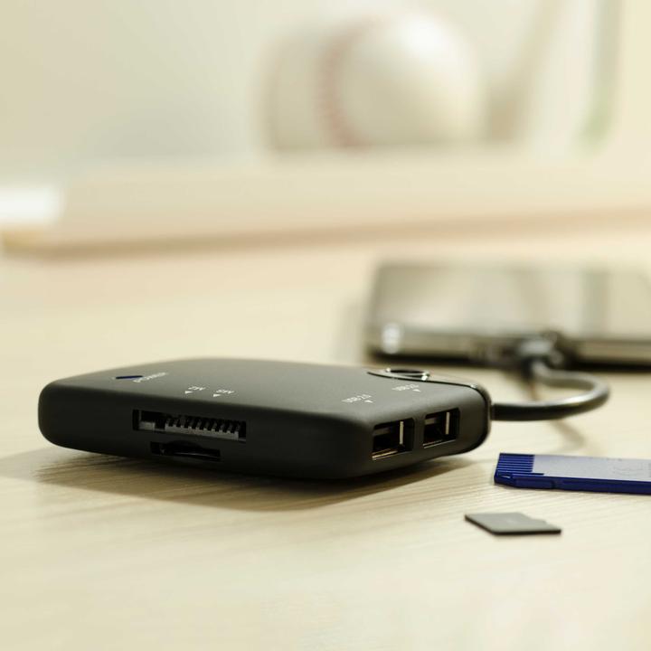Produktbild CSL OTG USB Hub & Kartenlesegerät für Samsung Note 3 & S5 (USB 2.0 Micro-B)
