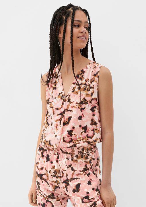 Produktbild S.Oliver Bluse Viskosebluse mit Raffung (38)