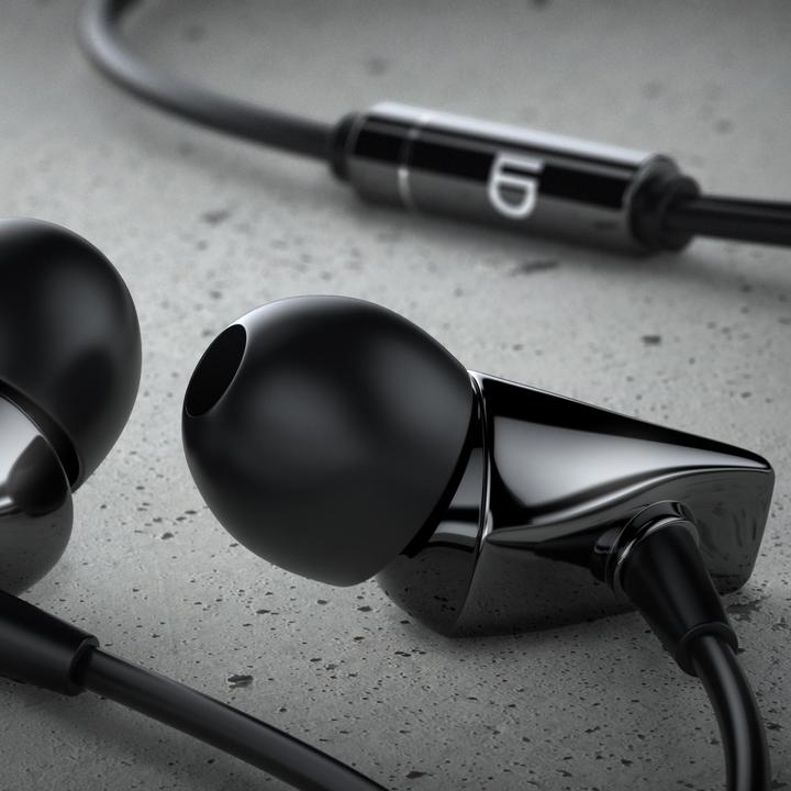 Image du produit Liam & Daan Casque intra-auriculaire, boîtier céramique "Metro" haut de gamme / haut-parleur de 8 mm / câble en (pas de réduction du bruit, Filaire)