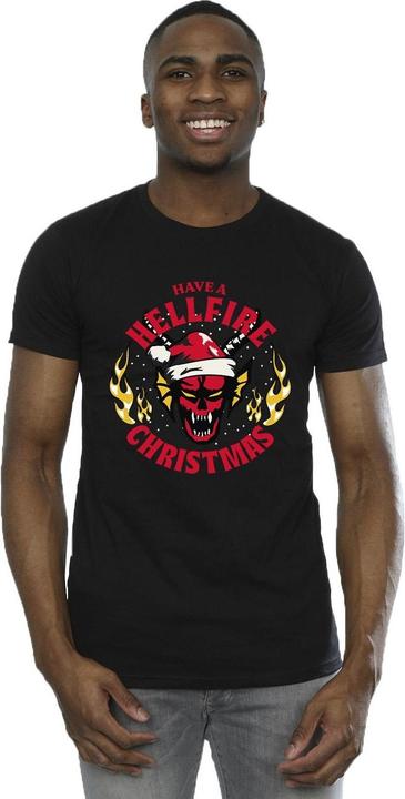 Produktbild Netflix Stranger Things Hellfire Christmas TShirt