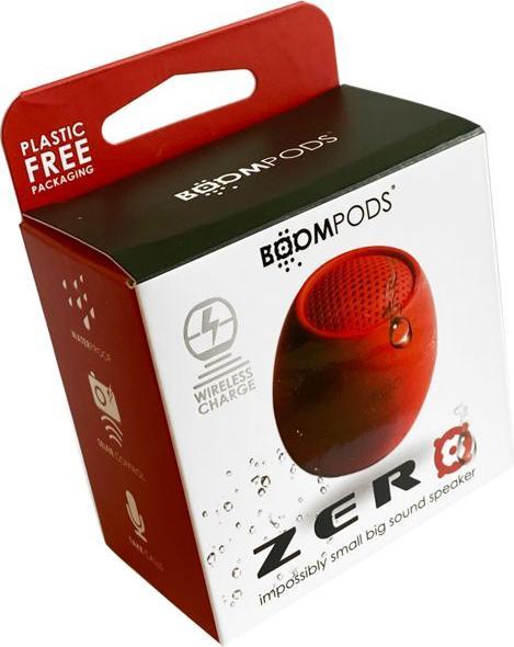 Produktbild Boompods Zero Bluetooth® Lautsprecher Freisprechfunktion, stossfest, Wasserfest Rot (5 h, Akkubetrieb)