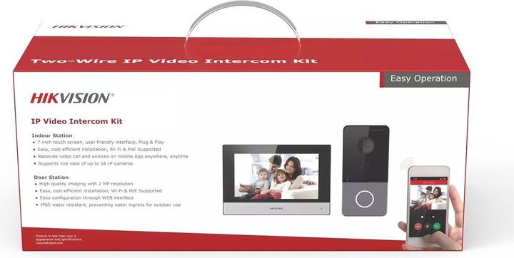 Actual product image Hikvision Zestaw wideodomofonowy IP Hilook IP-VIS-SLIM (Wi-Fi)