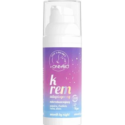 Onlybio, Gesichtsreinigung, Face In Balance Adaptogenic Micro-Exfoliating Face Cream Papain. Rhodiola Rosea. Aloe Vera (...