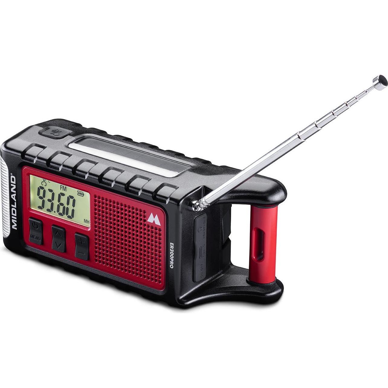 Midland ER 300 Pro Notfallradio AM, UKW Bluetooth, Notfallradio, UKW, MW, USB (MW, Bluetooth), Radio