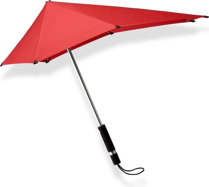 Actual product image Senz Original Long Stick Storm Regenschirm, Passion Rot