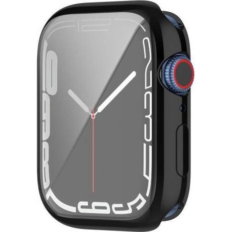 Cover-Discount Gummi Schutz Case, Smartwatch Zubehör, Schwarz