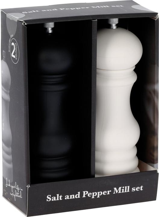 Produktbild Koopman Salz- und Pfeffermühle, schwarz-weiss (Pfeffer, Salz)