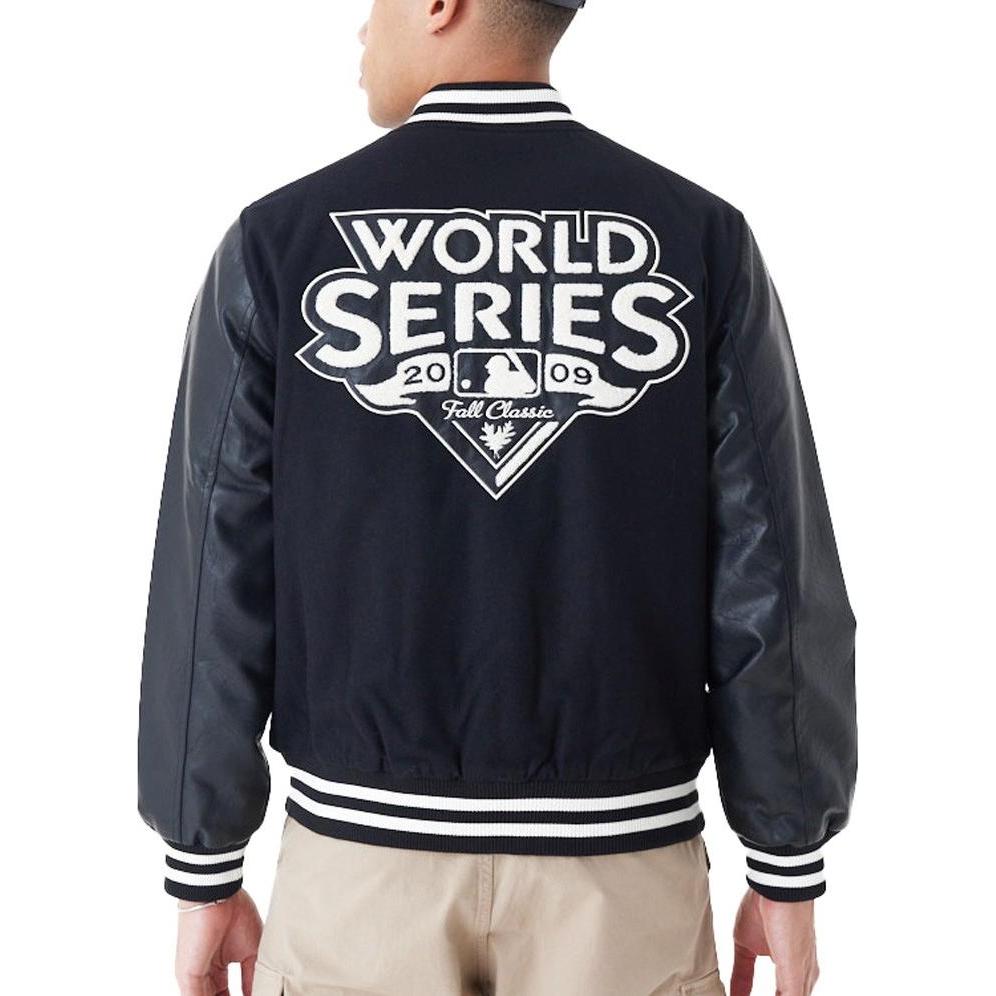 New Era, Herren, Jacke, Varsity College Jacke - WORLD SERIES NY Yankees - S (S), Schwarz, S