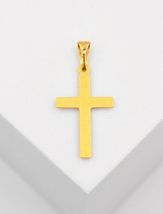 Image du produit Muau Pendant cross yellow gold 750, 26x12x2mm (Or jaune 750/18K)