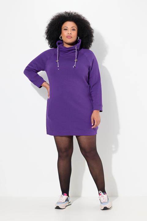 Produktbild Ulla Popken Sweatkleid, Stehkragen, Langarm, Taschen (50, 52)
