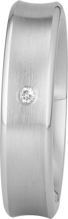 Xen Bandring mattiert mit Brillant 0,02 ct TW/SI (54)