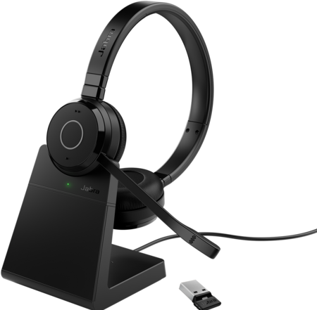Actual product image Jabra Evolve 65 TE MS Stereo NC (Bluetooth, USB-A)incl. Charger (Wireless, USB-A)