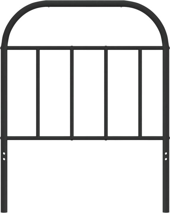 Actual product image vidaXL Kopfteil Metall Weiss 193 cm, Farbe: Weiss (198 x 3 x 100 cm)