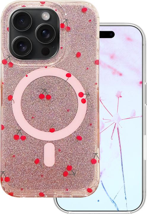 Produktbild OEM Cherry Mag case for iPhone 16 Pro 6,3" glitter (Apple iPhone 16 Pro)
