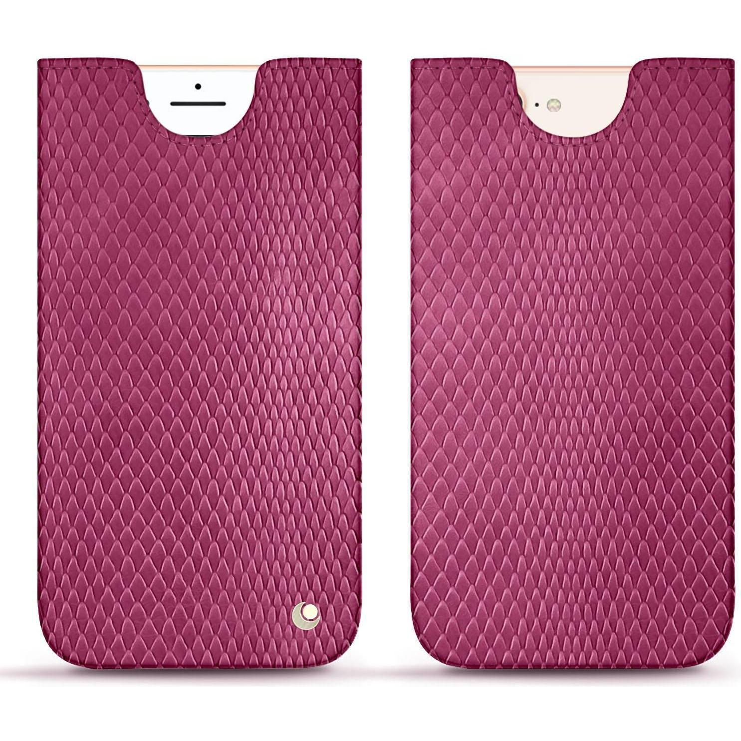 Noreve Lederschutzhülle (Apple iPhone 8 Plus), Smartphone Hülle, Rosa
