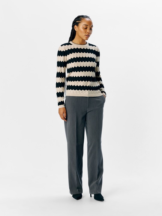 Immagine prodotto Object Gestreifter Strickpullover (L)