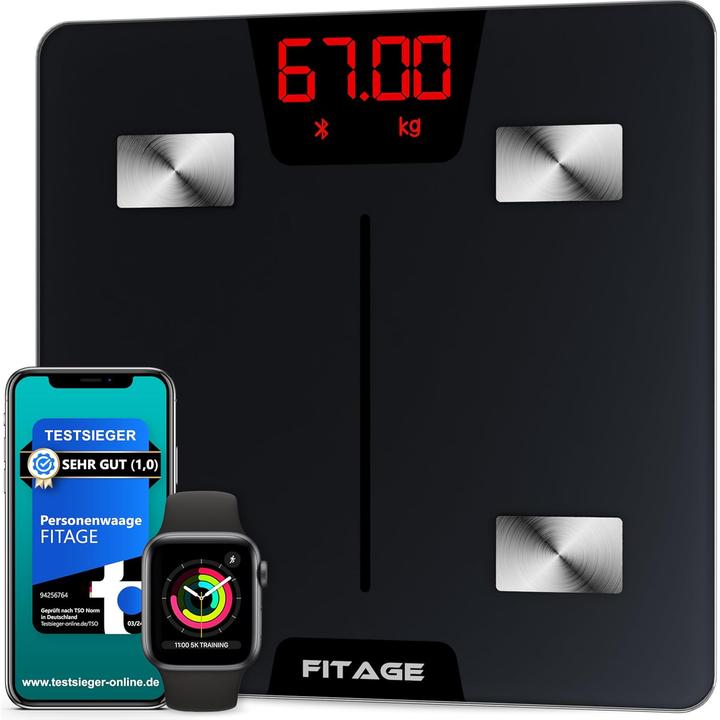 Fitage Körperanalysewaage mit App (180 kg)
