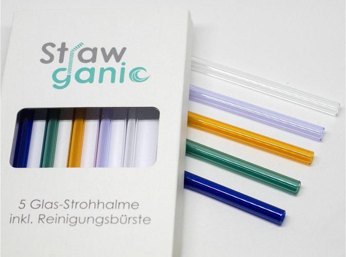 Produktbild Strawganic Glas Colors Straight (5 x)