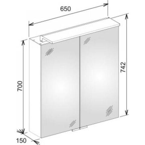Thumbnail - Keuco, Spiegelschrank, Spiegelschrank ROYAL L1