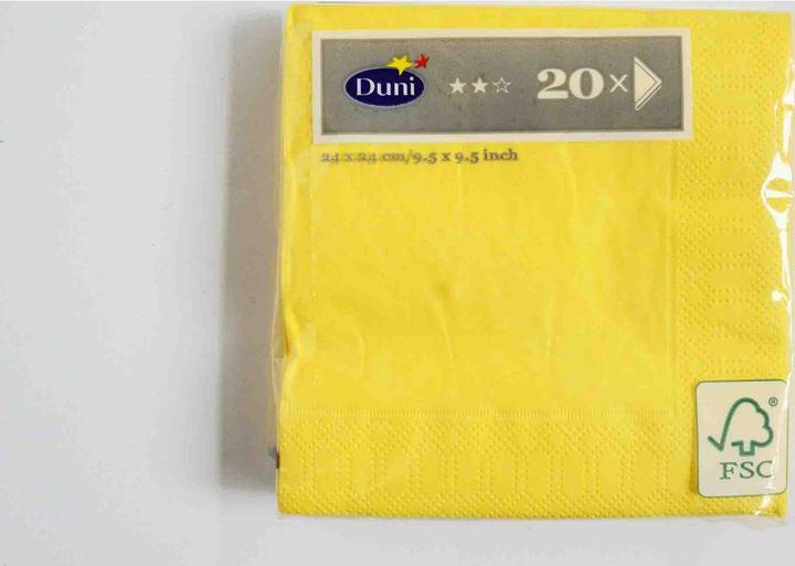 Image du produit Duni Unifarbig (20 pcs, 24 x 24 cm)