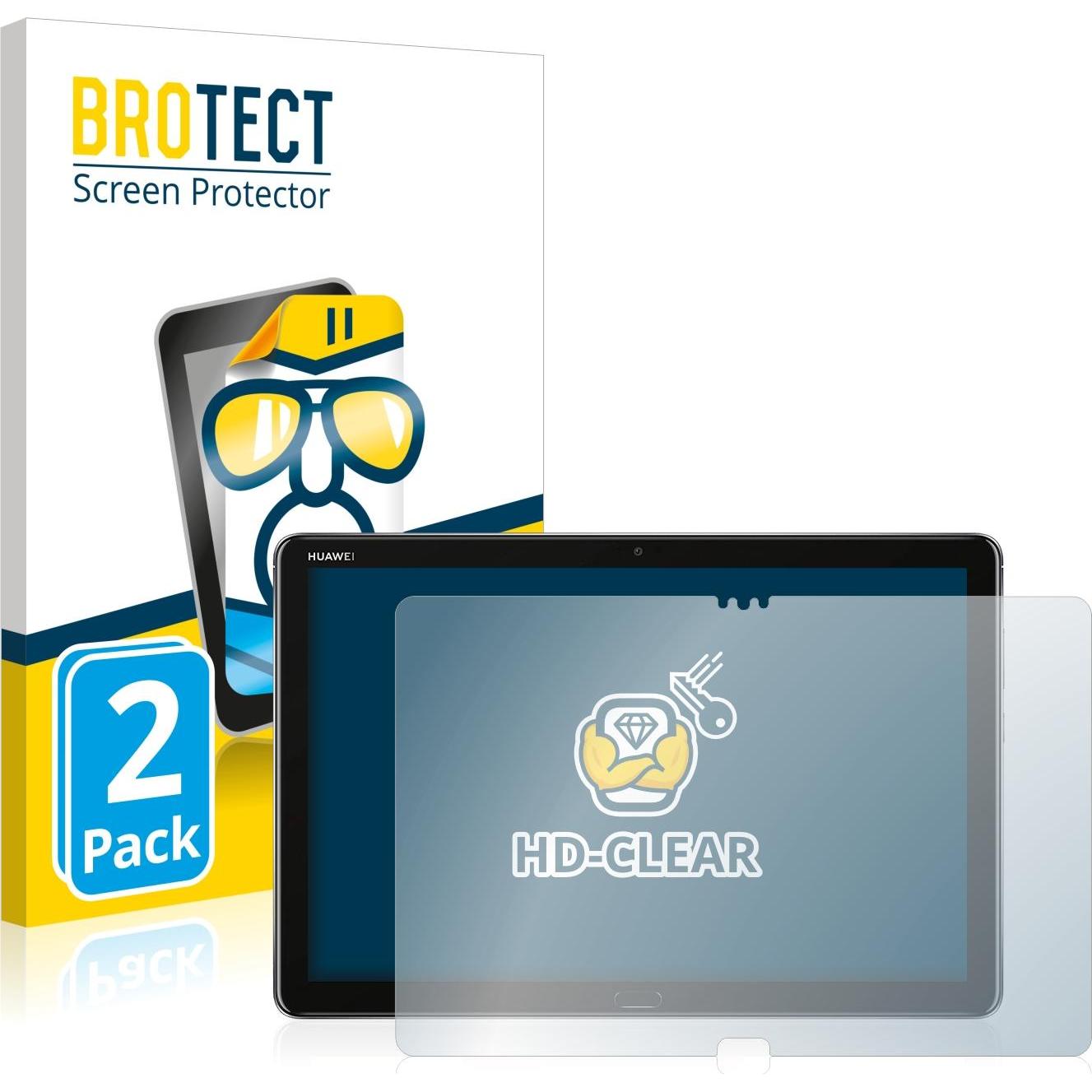 BROTECT Pellicola Trasparente (2 pz., Huawei MediaPad M5 Lite 10.1), Pellicola tablet