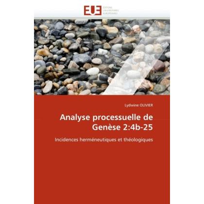 Analyse processuelle de Genèse 2:4b-25, Sachbücher