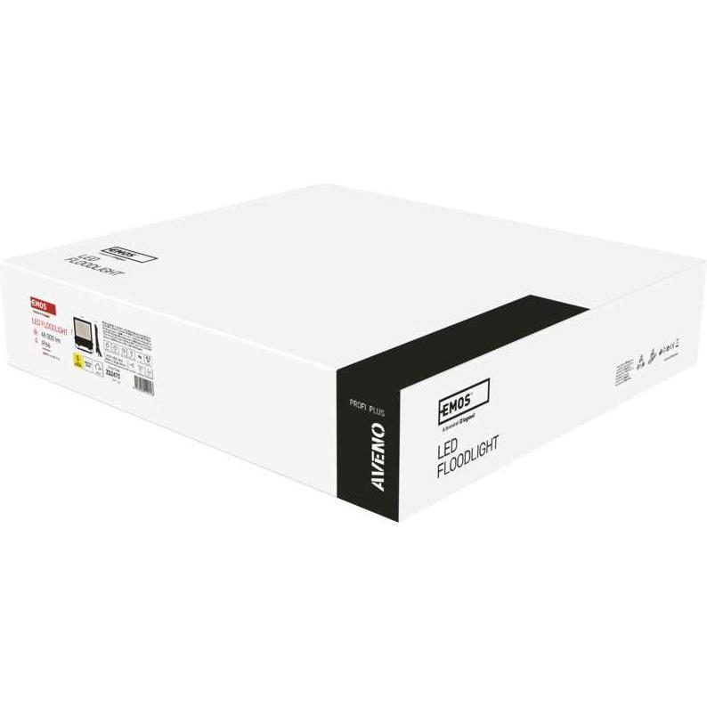 Thumbnail - Emos, Wandleuchte + Deckenleuchte, LED-Strahler AVENO schwarz, 300W neutralweiss (48000 lm)