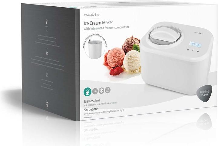 Image du produit Nedis Machine à glaçons | 1.0 l | Blanc | Plastique