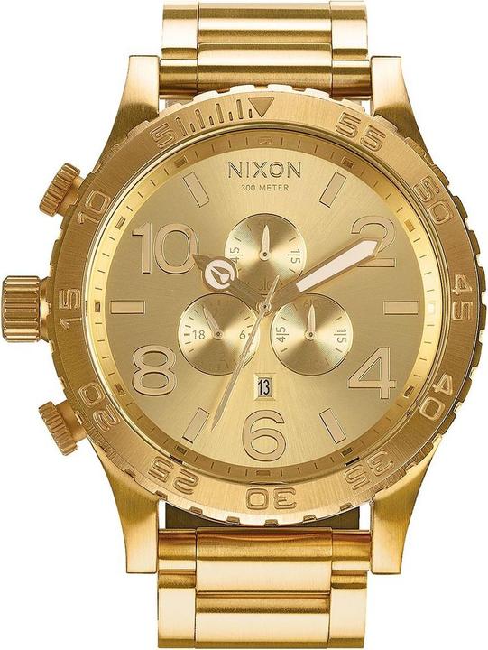 Actual product image Nixon 51-30 Chrono All Gold (Analogue wristwatch, Chronograph, 51 mm)