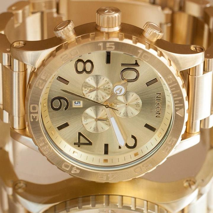 Actual product image Nixon 51-30 Chrono All Gold (Analogue wristwatch, Chronograph, 51 mm)