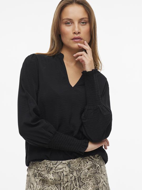 Actual product image Vila V-Ausschnitt Oberteil mit langen Ärmeln (38)