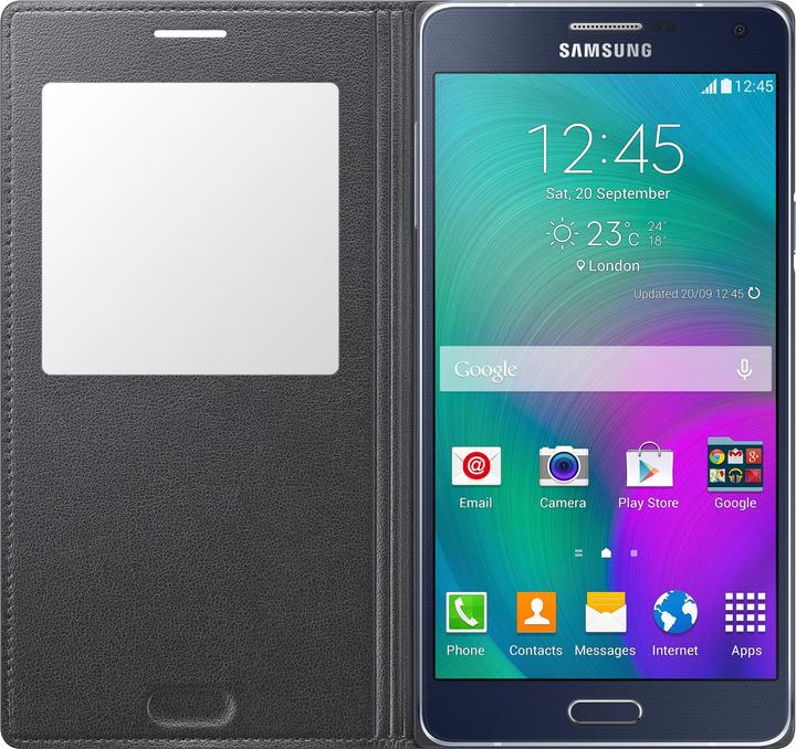 Productafbeelding Samsung Flip S-View EF-CA700BC Galaxy A7 zwart (Samsung Galaxy A7)