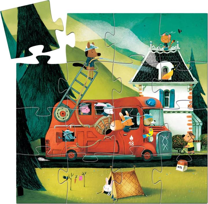 Image du produit Djeco Les pompiers 16 pièces (16 pièces)